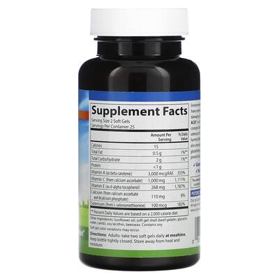 Витаминно-минеральный комплекс Carlson Labs Aces + selenium, 50 гелевых капсул