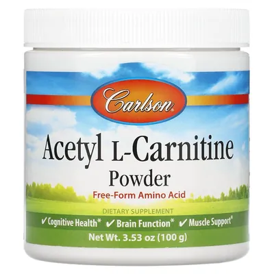 Ацетил карнітин Carlson Labs Acetyl-L-Carnitine порошок, 100 г