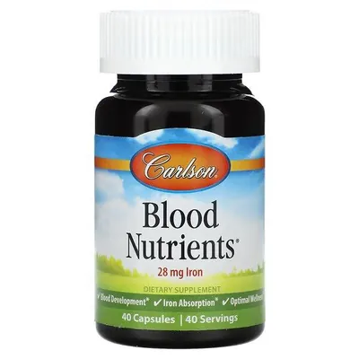 Комплекс для серця та судин Carlson Labs Blood Nutrients, 40 капсул
