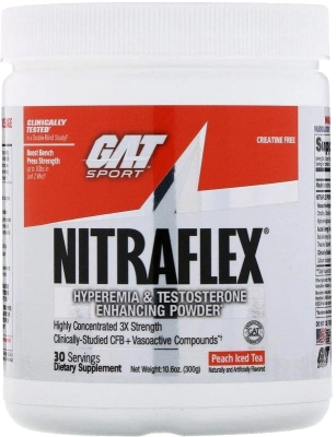 Предтренировочный комплекс GAT sport Nitraflex Персиковый чай со льдом, 300 г