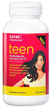 Витамины GNC Teen Multivitamin For Girls Ages 12-17, 120 капсул