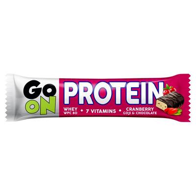 Батончик GO ON Nutrition Protein WPC 20% Клюква, 50 г