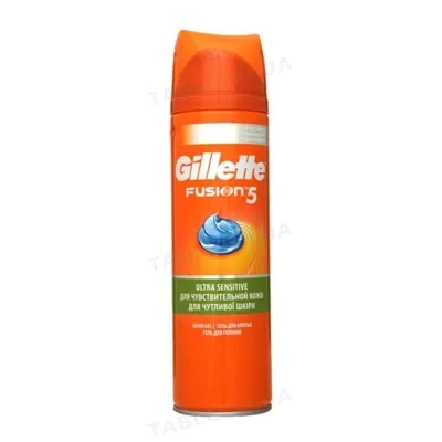 Гель для гоління Gillette Fusion 5 Ultra Sensitive, 200 мл