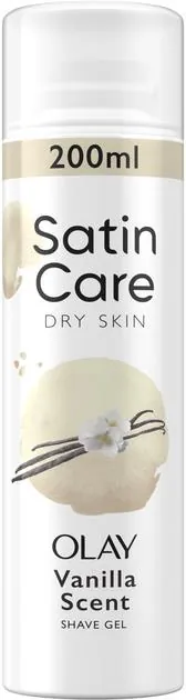 Гель для гоління Satin Care Olay Vanilla Scent для сухої шкіри, 200 мл