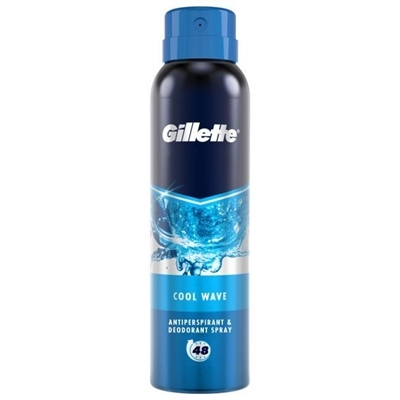 Дезодорант-антиперспирант спрей Gillette Cool Wave 48h, 150 мл