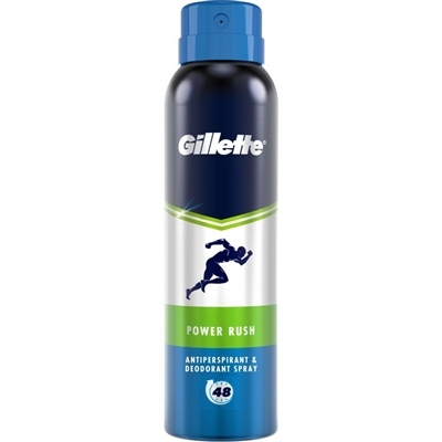 Дезодорант-антиперспирант спрей Gillette Power Rush 48h, 150 мл