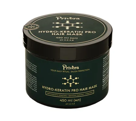 Маска для волосся Privera Hydro-Keratin Pro Гідрокератинове відновлення, 450 мл