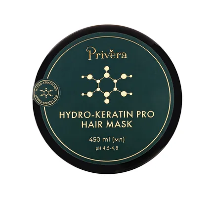 Маска для волосся Privera Hydro-Keratin Pro Гідрокератинове відновлення, 450 мл
