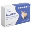 Голд ПРО DRUG4PETS краплі від бліх, кліщів та глистів для собак вагою 10-25 кг, 1 піпетка по 2,5 мл