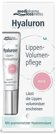 Бальзам для губ Medipharma Cosmetics Hyaluron Rose для об'єму, 7 мл