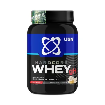 Протеїн комплексний USN Hardcore Whey gH ваніль, 908 г