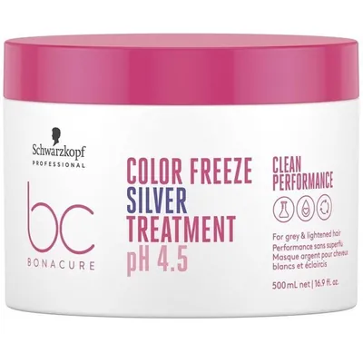Маска Schwarzkopf Professional BC Bonacure Freeze Silver для нейтралізації небажаної жовтизни волосся, 500 мл