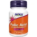 Фолієва кислота NOW Folic Acid 800 мкг with Vitamin B-12 таблетки №30