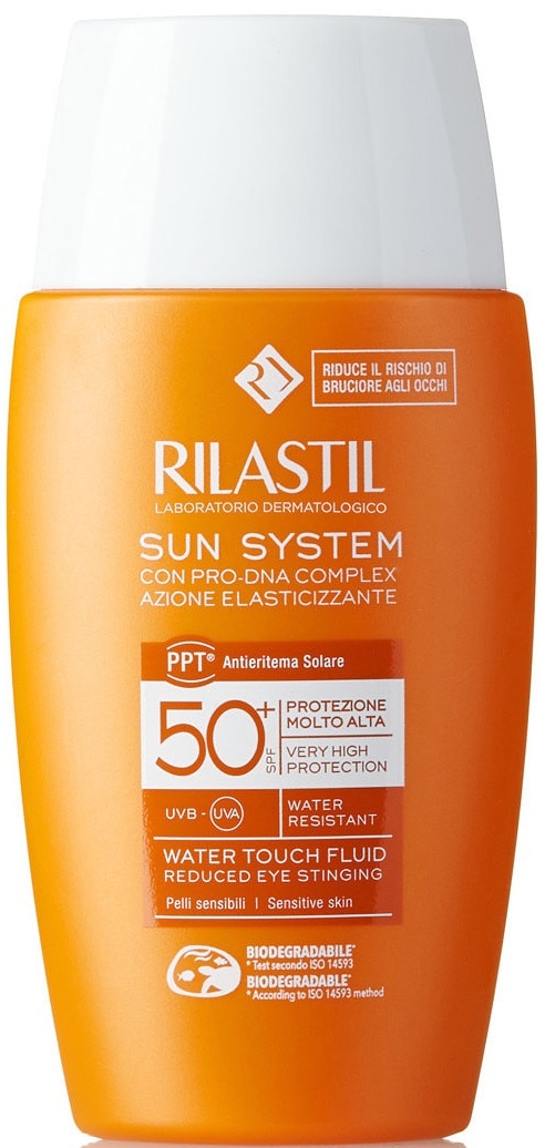 Флюид для лица солнцезащитный Rilastil Sun System SPF 50+ увлажняющий на водной основе, 50 мл