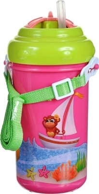 Поильник Canpol babies с рисунком и трубкой, 4/102