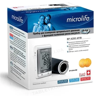 Тонометр Microlife ВР A200 Afib автоматичний з мережевим адаптером