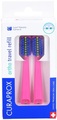 Набор насадок Curaprox Set Travel Ortho на дорожную зубную щетку CS 5460, розовый, 2 шт