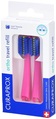 Набор насадок Curaprox Set Travel Ortho на дорожную зубную щетку CS 5460, розовый, 2 шт