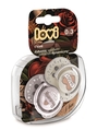 Пустышка силиконовая Lovi I love динамическая, 22/866, 0-3 месяца, 2 шт