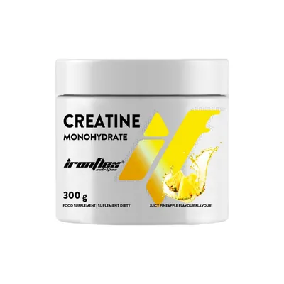 Креатин Ironflex Nutrition Creatine Monohydrate соковитий ананас, банка 300 г