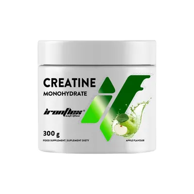 Креатин Ironflex Nutrition Creatine Monohydrate яблуко, банка 300 г
