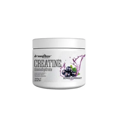 Креатин Ironflex Nutrition Creatine Monohydrate чорна смородина, банка 300 г