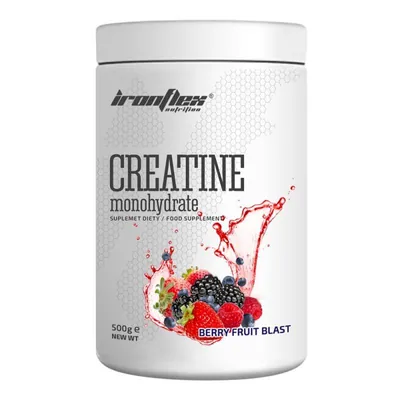 Креатин Ironflex Nutrition Creatine Monohydrate вибух ягід та фруктів, банка 500 г