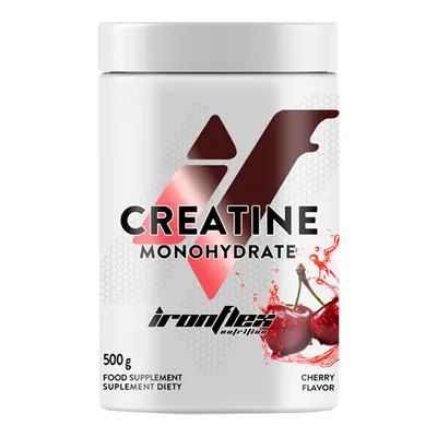 Креатин Ironflex Nutrition Creatine Monohydrate вишня, банка 500 г