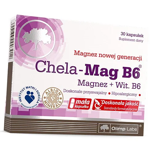 Магній та Вітамін В6 Olimp Chela-Mag B6 Caps, 60 капсул