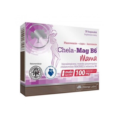 Магний В6 для беременных Olimp Chela-Mag B6 Mama, 30 капсул