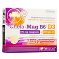 Хелат Магнію та вітаміни В6+Д3 Olimp Chela-Mag B6+D3, 30 капсул