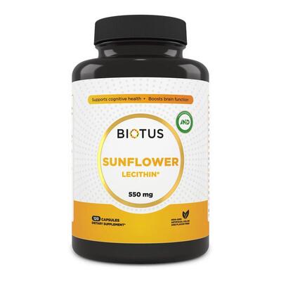 Лецитин подсолнечный Biotus Lecithin Sunflower, 120 капсул