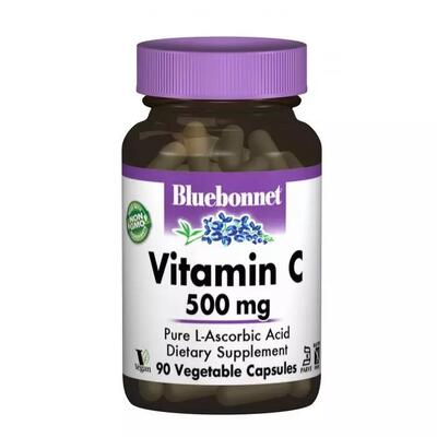 Витамин С 500 мг Bluebonnet Nutrition капсулы №90