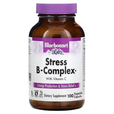 Витамины Стресс В-Комплекс 100 Bluebonnet Nutrition Stress B Complex, капсулы №100