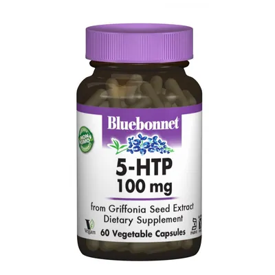 5-HTP (5-гідрокситриптофан) Bluebonnet Nutrition 5-HTP 100 мг, 60 вегетаріанських капсул