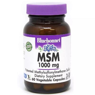 Добавка МСМ 1000 мг Bluebonnet Nutrition MSM капсули №60