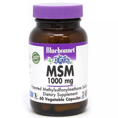 Добавка МСМ 1000 мг Bluebonnet Nutrition MSM капсули №60