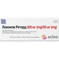 Левоком ретард таблетки, в/плів. обол., прол./д. по 200 мг/50 мг №100 (10х10)