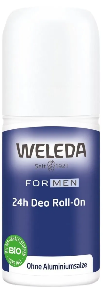 Дезодорант кульковий Weleda For Men 24h для чоловіків, 50 мл