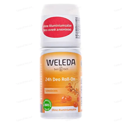 Дезодорант кульковий Weleda Sanddorn 24h Обліпиха, 50 мл