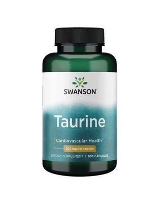 Таурин Swanson Taurine 500 мг, 100 капсул