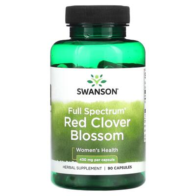 Червона конюшина Swanson Red Clover Blossom Full Spectrum 430 мг, 90 капсул