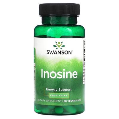 Інозин Swanson Inosine 500 мг Vegetarian, 60 капсул