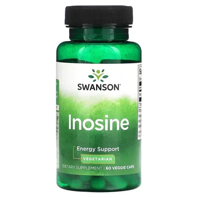 Інозин Swanson Inosine 500 мг Vegetarian, 60 капсул