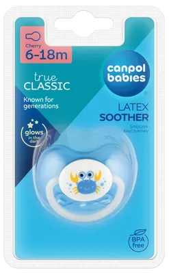 Пустушка латексна Canpol Babies Love&Sea 22/607 кругла 6-18 місяців, 1 шт