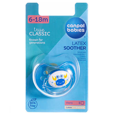 Пустушка латексна Canpol Babies 22/607 Nature кругла 6-18 місяців, 1 шт