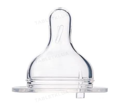 Соска силіконова Canpol Babies EasyStart 21/721 для пляшечок з широким отвором, від 6 місяців, 1 шт