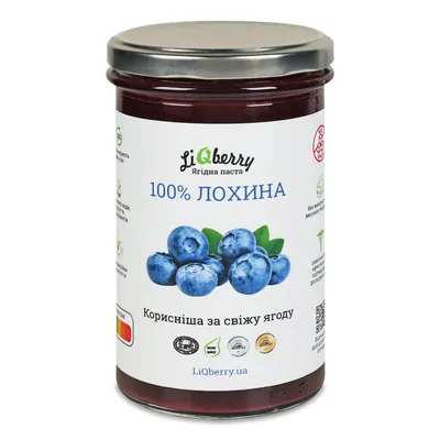 Паста ягідна LiQberry 100% Лохина, 545 мл