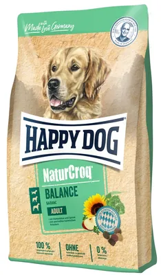 Корм сухий Happy Dog Naturcroq Balance для вибагливих собак з птицею та сиром, 4 кг, 60522
