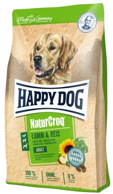 Корм сухой Happy Dog Naturcroq Lamm & Reis для собак с чувствительным пищеварением с ягненком и рисом, 15 кг, 60526